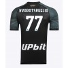 SSC Napoli Khvicha Kvaratskhelia #77 Tredjedrakt 2023-24 Kortermet